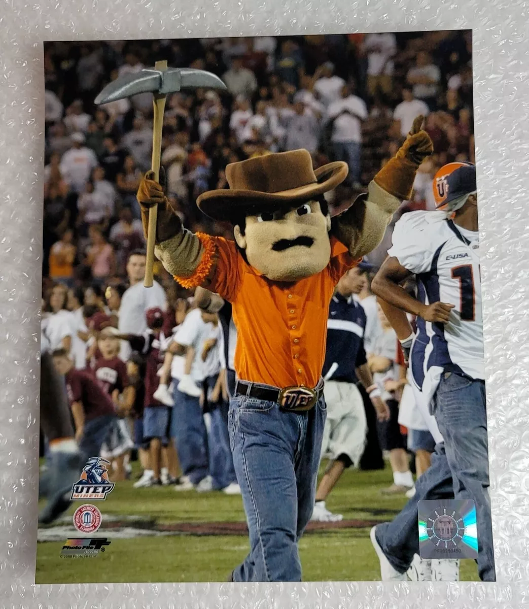 Photo Mascot UTEP Miners Paydirt Pete 8"x10" Official Licensed NCAA (2008)  | eBay