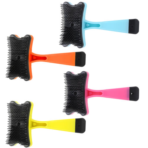 Pet Dog Cat Hair Remover Comb Grooming Massage Deshedding Self Cleaning Brush - Picture 11 of 24