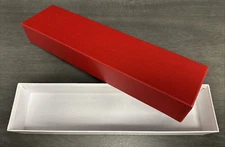 REBOXX Model Train Boxes 18" X 4-3/8" X 2-5/8" Inside Dimensions - RED