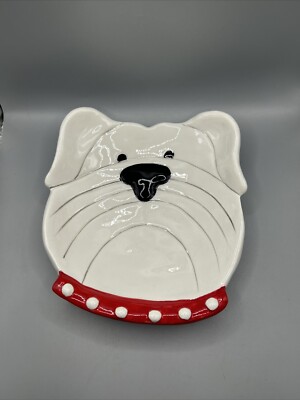 Glory Haus University Of Georgia Dawg Bulldogs Trinket Tray NEW