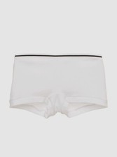 60 Bella by Cosabella Kids Girls Solid White Tween Boyshort Briefs Size Small