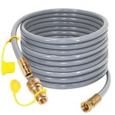 3/8" Natural Gas Hose 40ft LP Gas Propane Hose w/Quick Connect Fitting for Grill