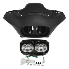 Inner Outer Front Fairing & Dual Headlight Fit For Harley Road Glide FLTR 98-13
