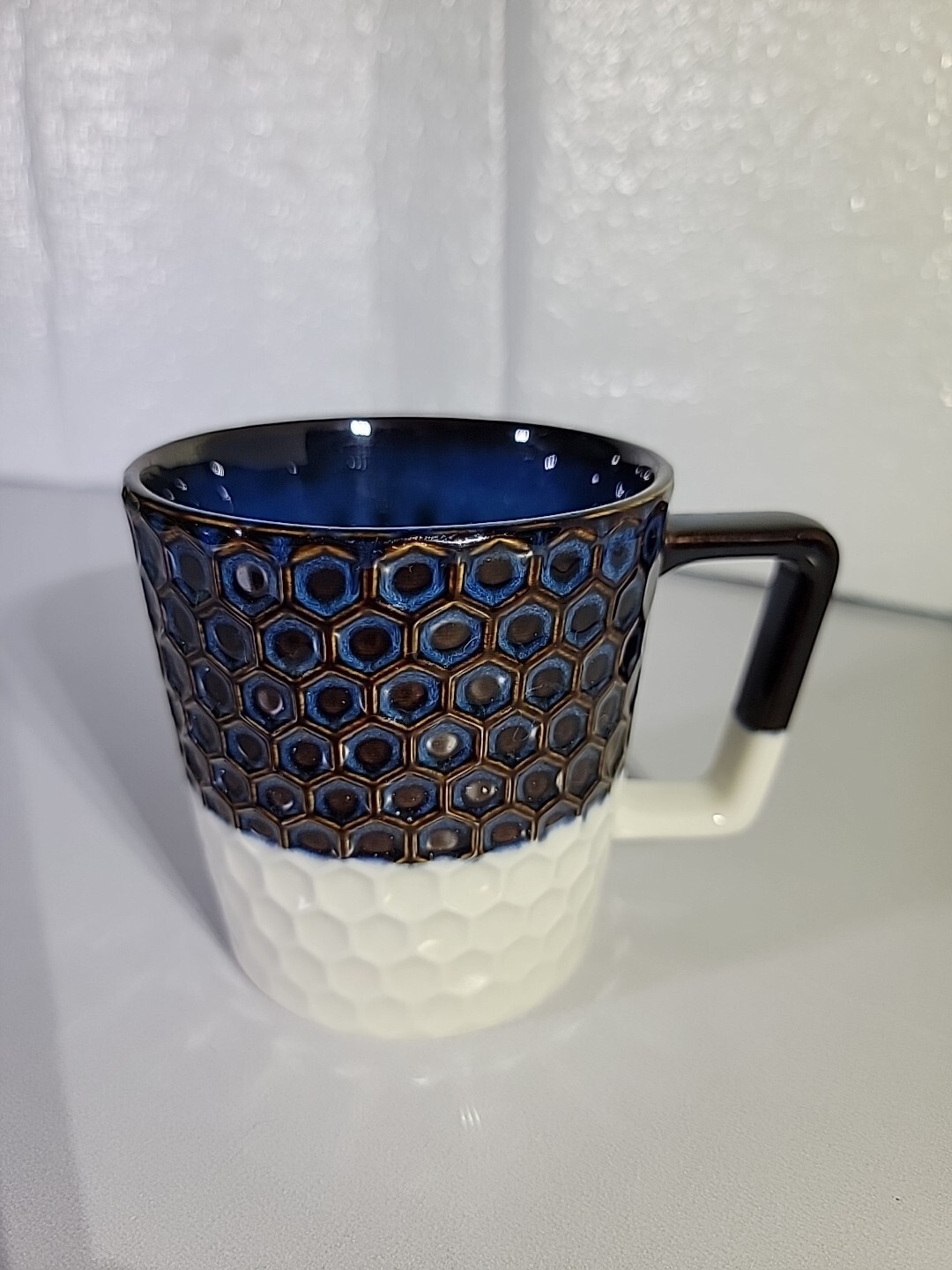Starbucks 2017 Siren Scales Anniversary 12 oz Blue & White Ceramic Mug