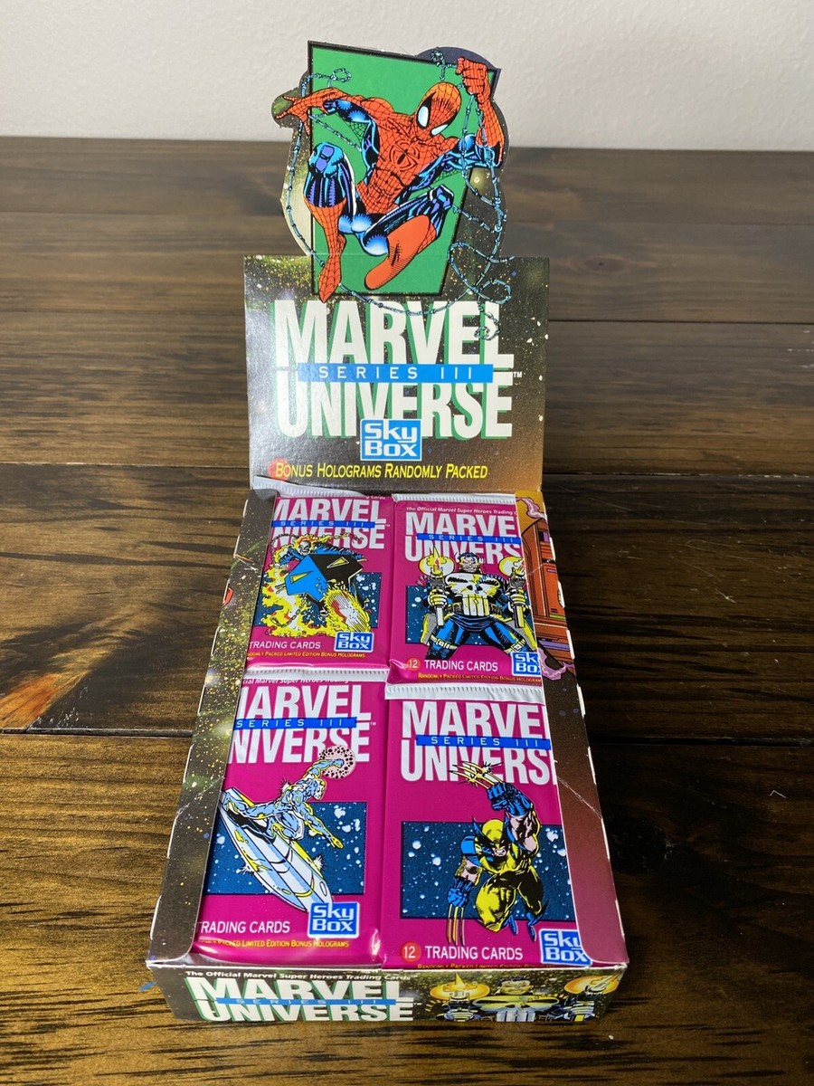 1) Sealed Pack - 1992 Skybox Marvel Universe Series 3 With Bonus