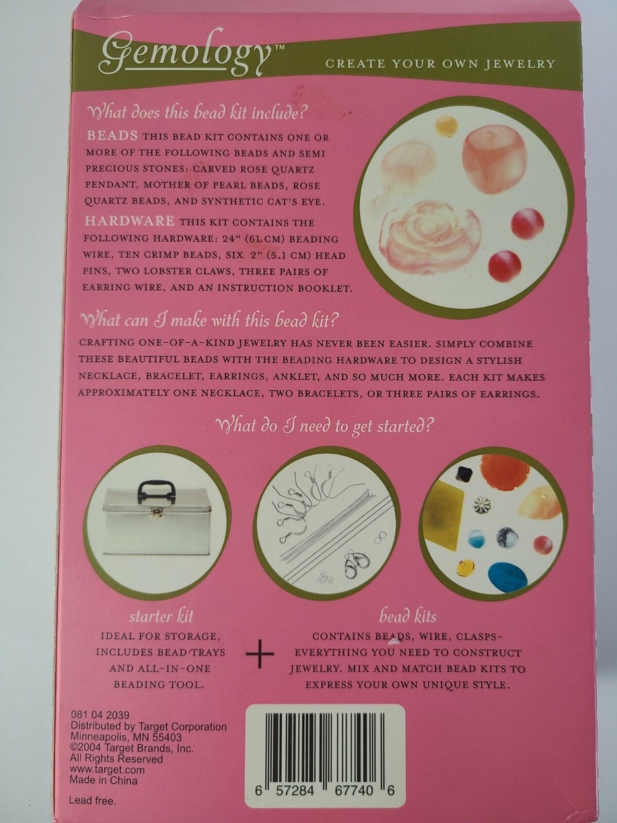 Jewelry Making Kit Gemology Natural Bead Kit~ Rose Quartz Mother