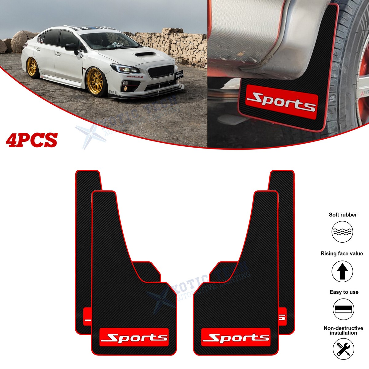WeatherTech No-Drill Mud Flaps For 2023 Mazda CX-50 Rear - Easy Install, Custom Fit, Made In USA