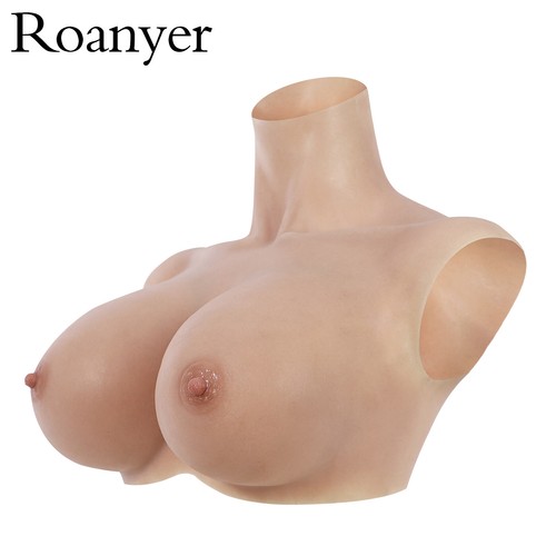 Roanyer Upgraded Silicone Breast Forms B-Z Cup Fake Boobs for Crossdresser - Picture 2 of 13