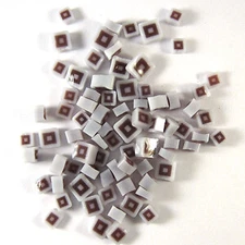 Purple & White Square SQ07-96 Millefiori COE 96 Glacial Art Glass