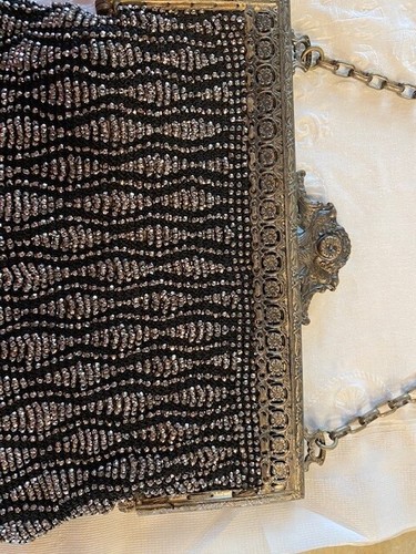 Antique Evening purse Beaded Bag - Picture 3 of 6