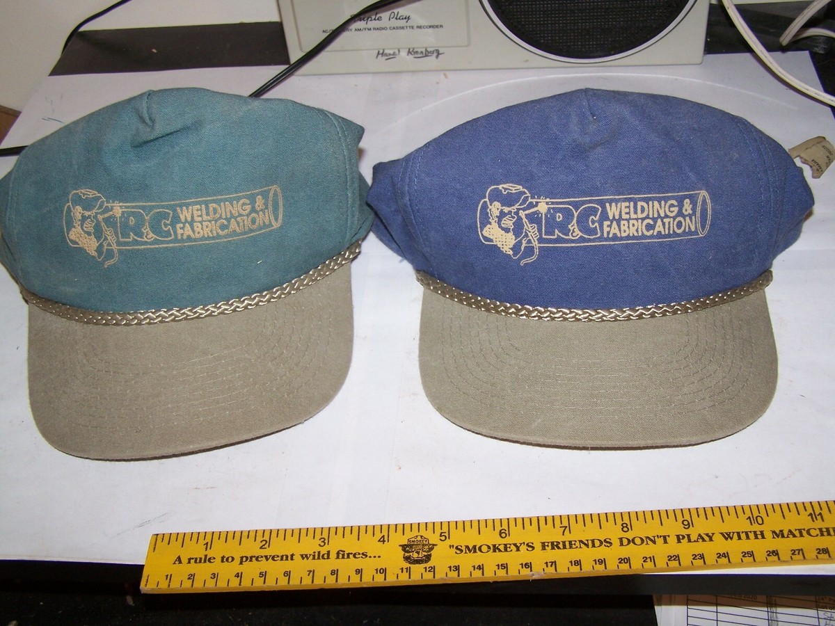 Vintage Lot of 2 New? RC Welding Fabricating Snapback Hat Cap