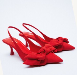 zara red heels