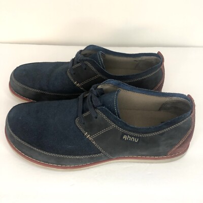 Ahnu Parkside Shoes Blue Red Beige Casual Walking Oxfords  display picture 1