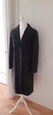 Marella Maxmara Ladies Designer Wool&mohair Grey Coat Size 8/10, Made In Italy