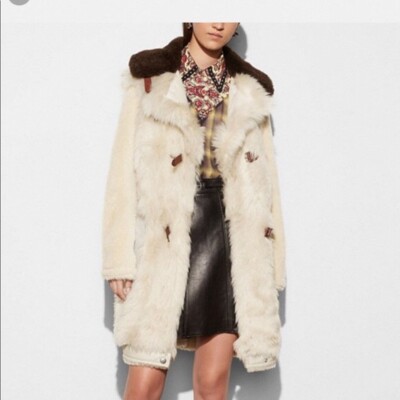 coach shearling vest