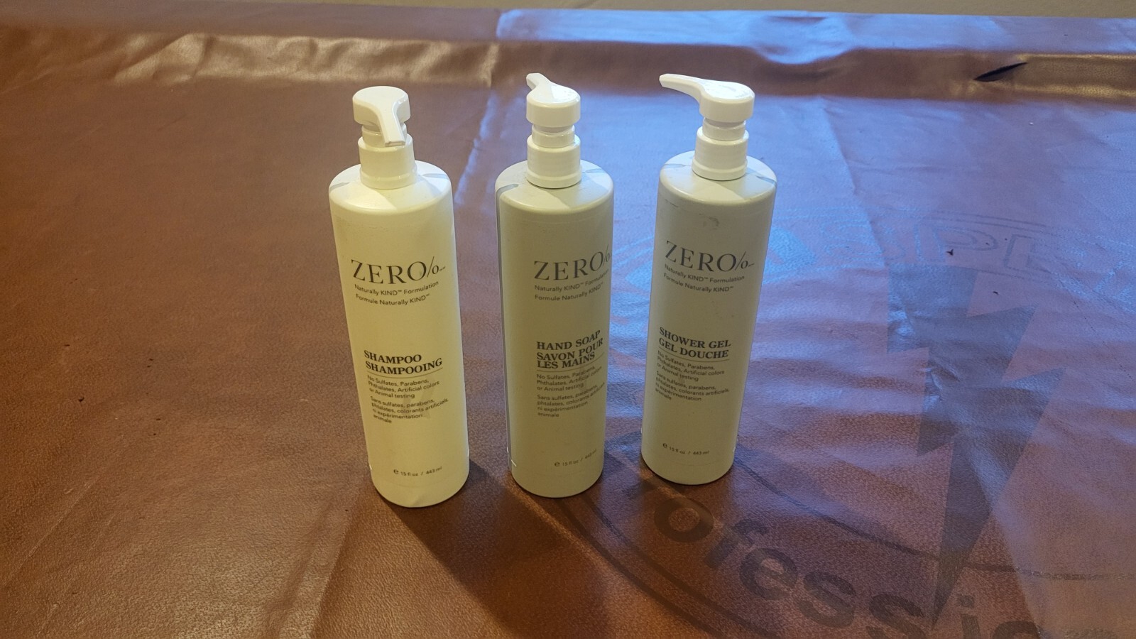3 Gilchrist & Soames Hilton Hotels Zero Shampoo HAND SOAP & Shower Gel
