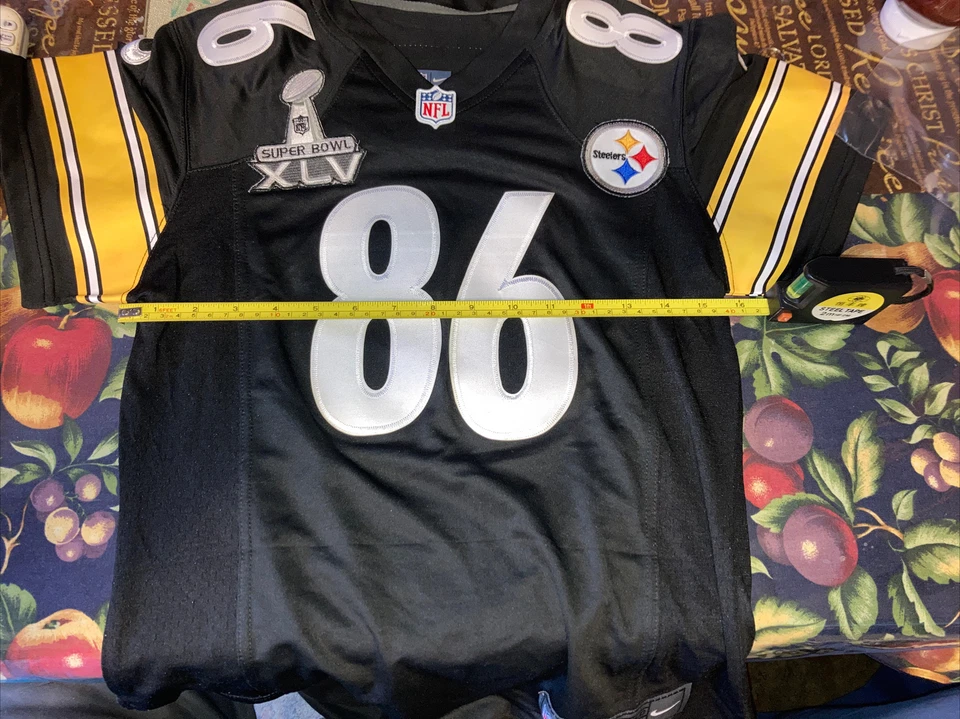 Camiseta Nike NFL Hines Ward #86 Pit Steelers blanca cosida juvenil talla ver descripción Foto 2 de 4