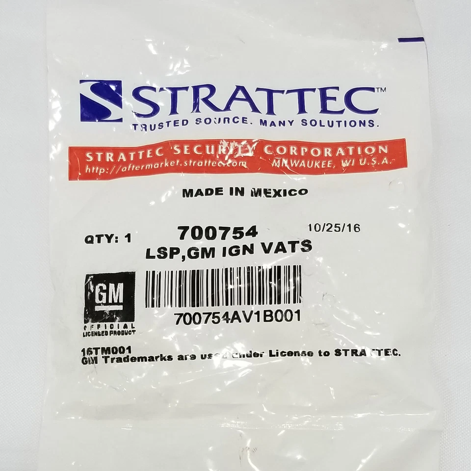 Ignition Switch Cylinder For GM Buick Chevrolet Pontiac 700754 VATS System - Imagem 2 de 4