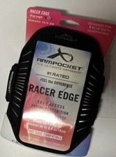 Armpocket Racer Edge Armband - Medium Strap Length - Black and Sliver - NEW