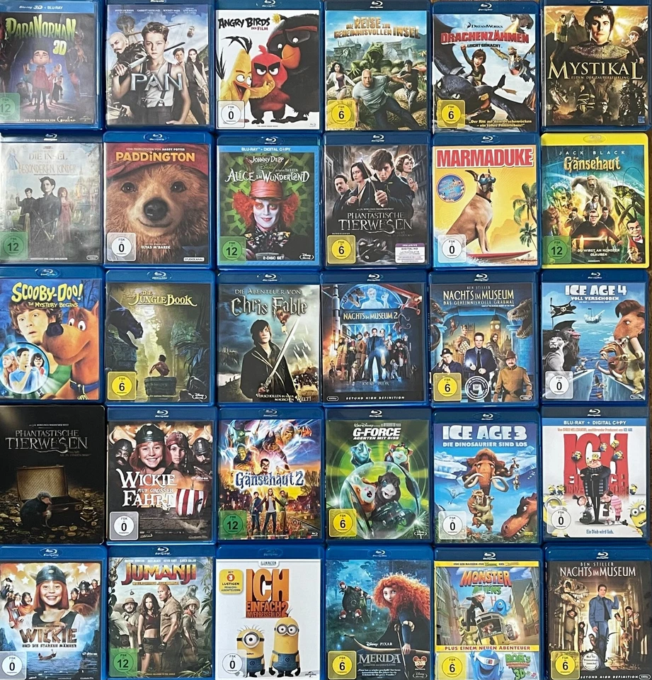 Animationsfilme, Kinderfilme, Familien, Tiere, Disney, Pixar Blu-Ray Auswahl - Bild 2 von 2