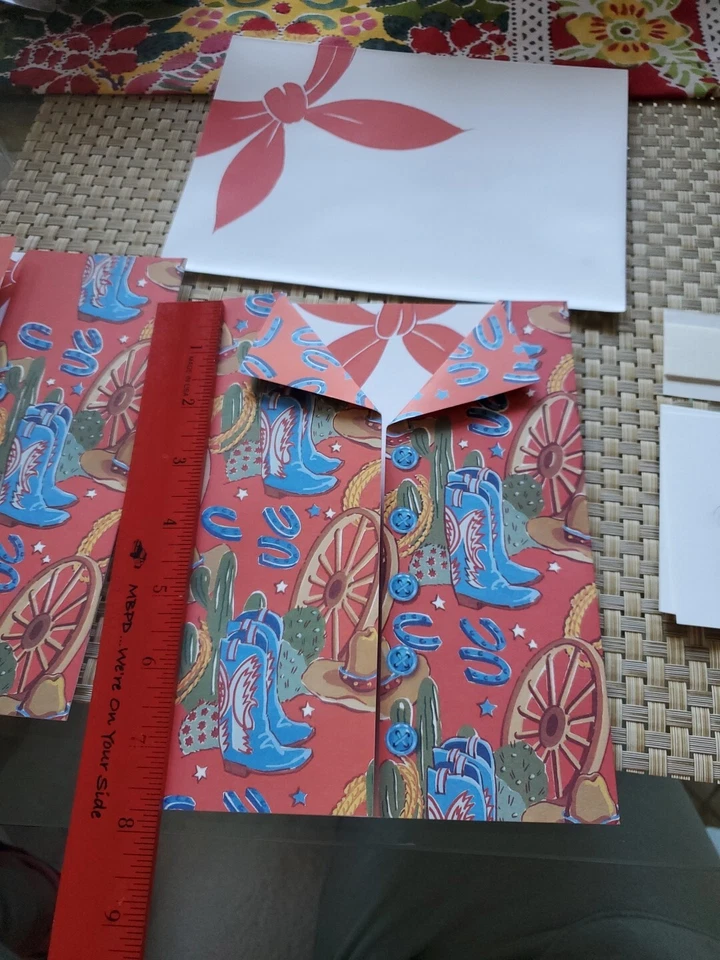 11Western  Old Wild West Cowboy Theme Party Invitations w/Designer Envelopes NEW - Image 2 of 4