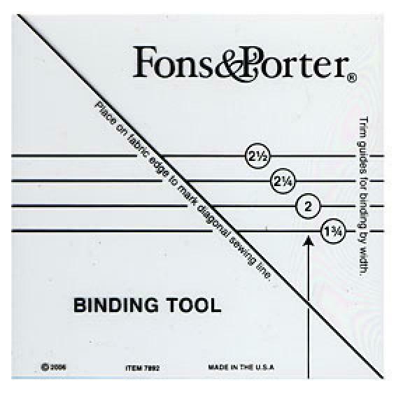 Fons & Porter R7892 Binding Tool 1 for sale online eBay