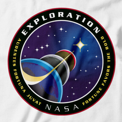 NASA T-Shirt Space Exploration Systems Insignia | Earth, Moon to Mars