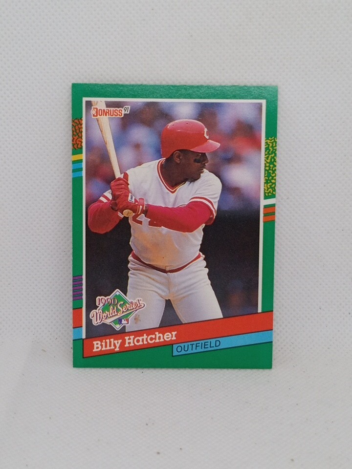 1991 Donruss #763 Billy Hatcher Cincinnati Reds World Series