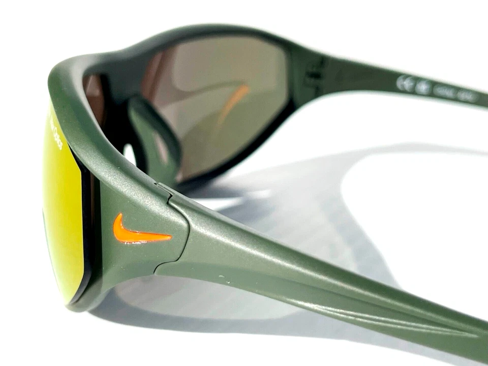 Gafas de sol Nike AERO SWIFT Cargo Caqui MAX Óptica Naranja Lente Espejo DQ0993 325 Foto 4 de 4
