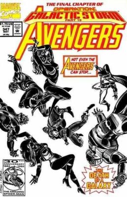 Avengers (1963) # 347 (8.0-VF) Operation Galactic Storm finale 1992