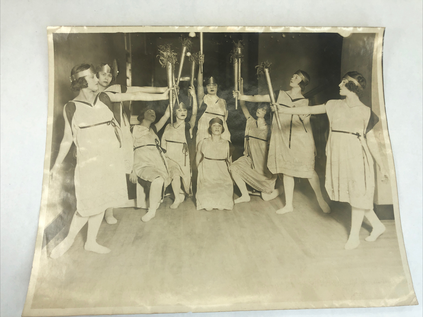 Recital de baile de antorcha McKinley High School Cleveland OH 1921 foto disfraces de niñas