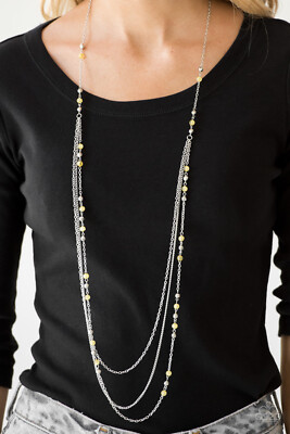 Colorful Cadence Yellow Necklace Paparazzi New