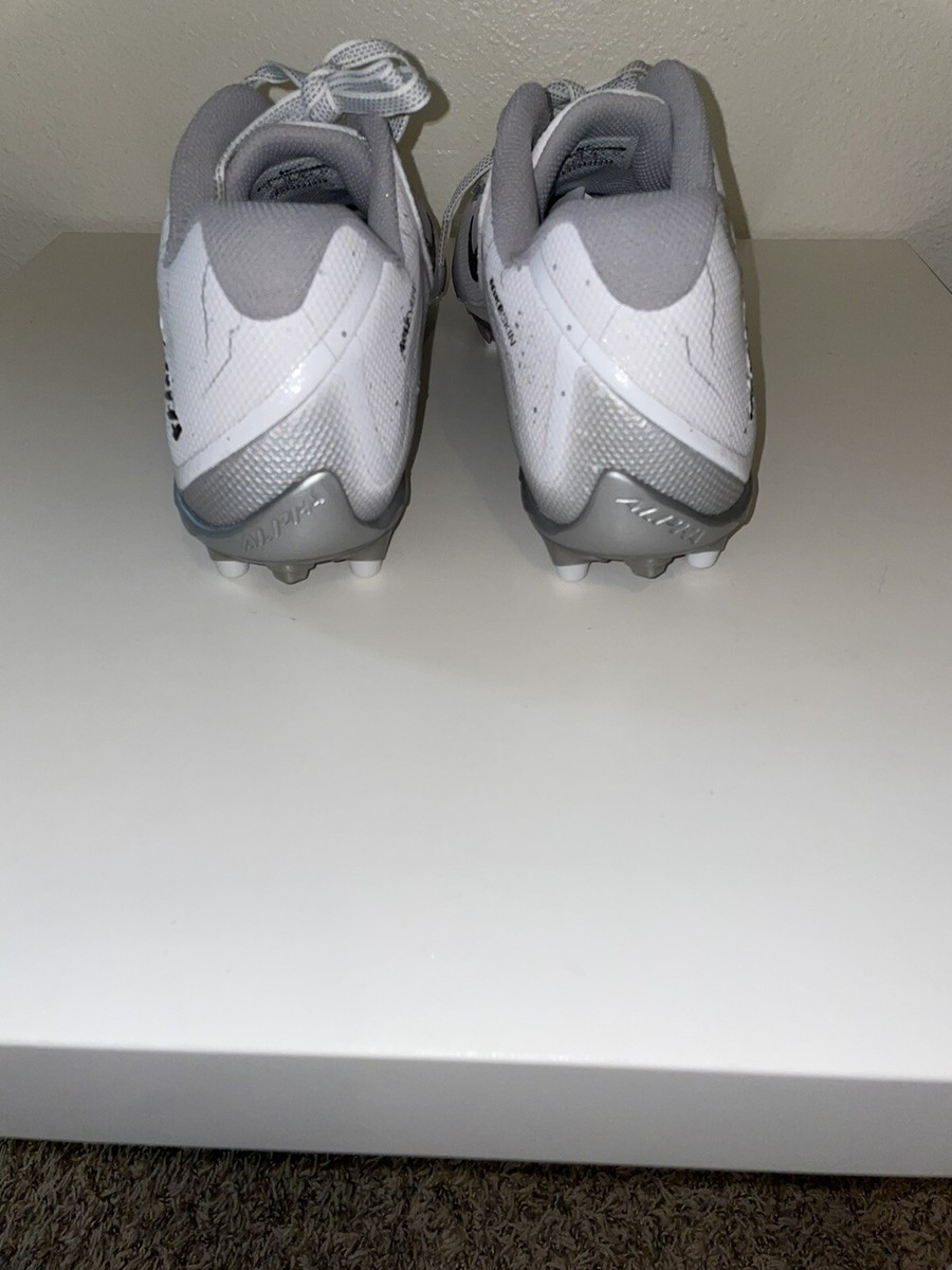 Nike Alpha Pro 2 TD Football Cleats 719930-101 White Silver 