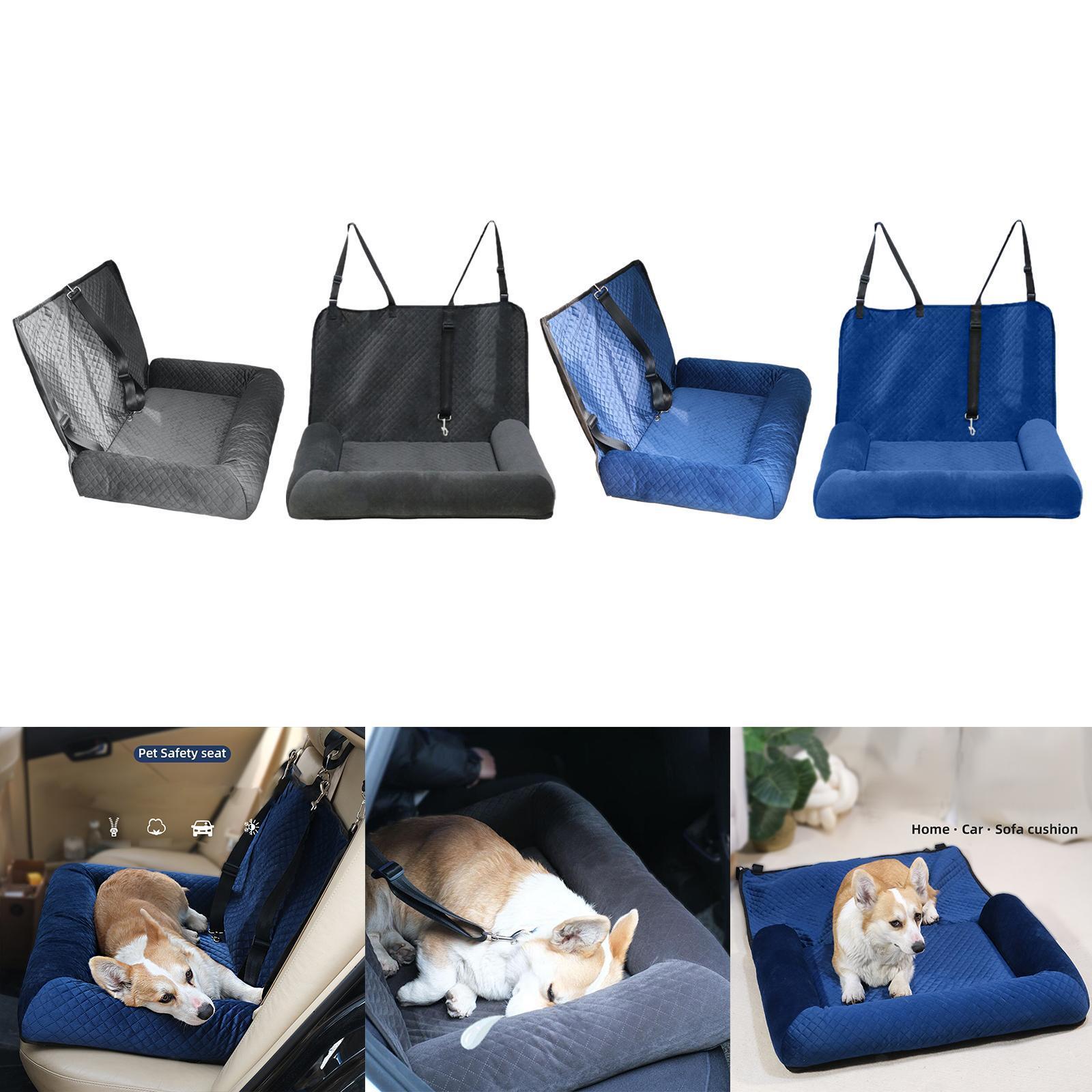 Dog Car Seat Durable Car Transport with Leash Washable Soft Sleeping