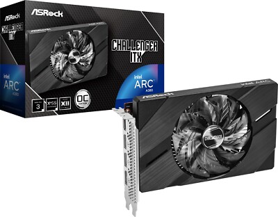 Grafikkarte ASRock Intel Arc A380 Challenger ITX 6GB OC - A380 CLI 6GO, 6GB GDDR