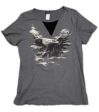 Harley Davidson Gator Leesburg FL Graphic T-Shirt Women’s XL Gray Made In USA