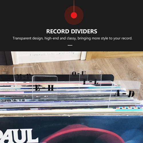 6 Pezzi Organizzatori Porta Album Divisori Vinile Classificazione Etichette Scheda A-z - Foto 4 di 10