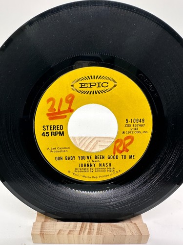 JOHNNY NASH Ooh Baby You've Been Good To / Stir It Up EPIC 10949 45 VINYL RECORD - Bild 2 von 2