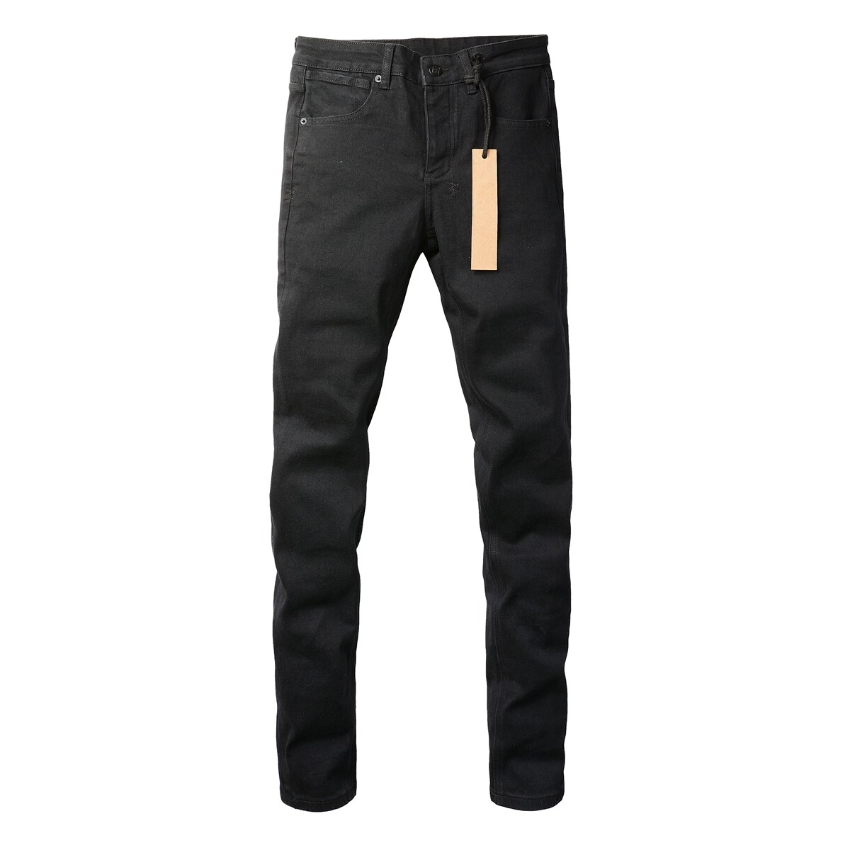 NEW KSUBI Men's Soild Black Pants High Street Distressed