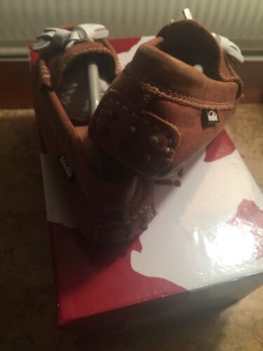 Brand New in Box Venettini Loafers Brown With White Tassel Boys Size 25 - Picture 4 of 7
