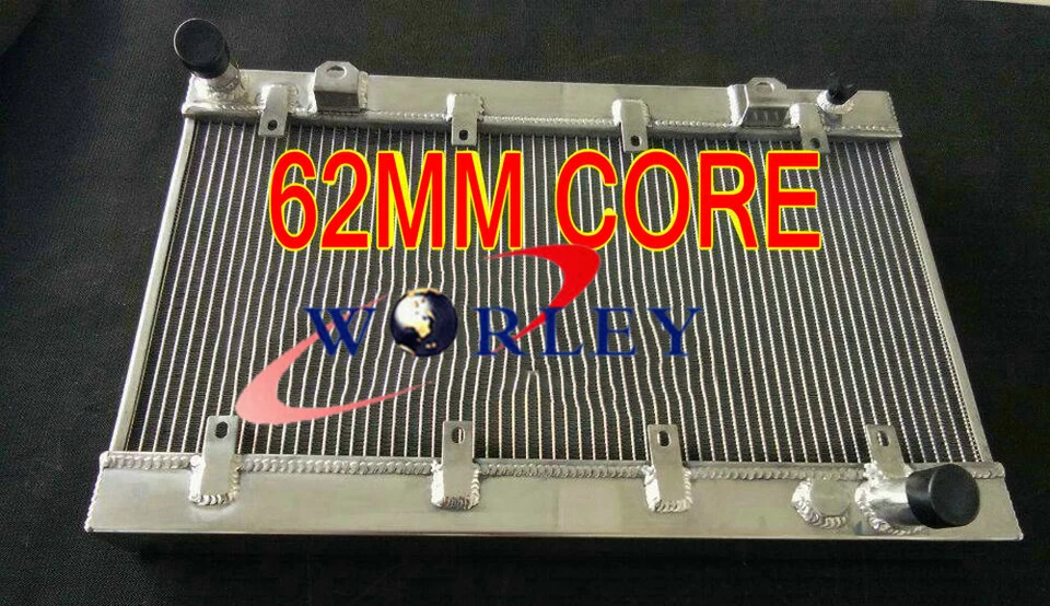 Radiador de aluminio 62 mm CORE para Ferrari 328 GTB / 328 GTS 3,2 L V8 M/T 1985-1989 Foto 3 de 4