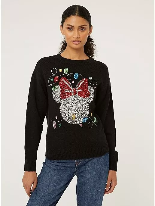 Minnie mouse christmas jumper clearance womens