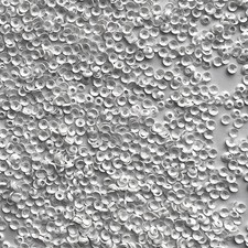3mm Cup Sequins White Opaque Embossed Texture Made in USA