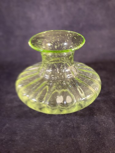 Vaso vintage in vetro semi verde per scatola, Francia - Foto 2 di 8