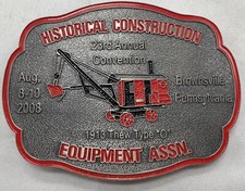Historical Construction Equipment Association 23rd Annual Aug. 2008 Brass Buckle