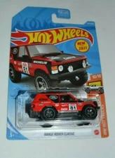 HOT WHEELS 2021 HW HOT TRUCKS 10/10 - RANGE ROVER CLASSIC RED