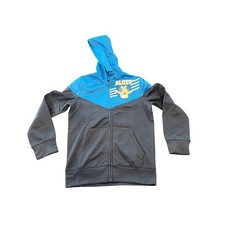 Jumping Beans Bluey Boys Active Zip Up Hoodie Blue Navy Size 8 Recycled Polyeste