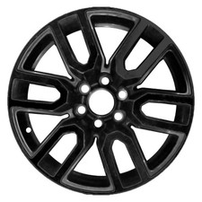 20x9 6 Double Spoke Refurbished Aluminum Wheel Painted Black 560-05914