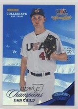 2013 USA Baseball Champions Certified National Team Mirror Blue Dan Child z6b