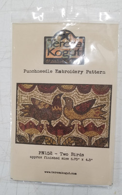 Teresa Kogut Creative Whims Two Birds Punch Needle Pattern PN152 Unused 5058